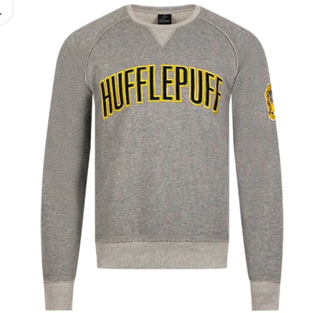 Harry Potter HUFFLEPUFF Arm Patch Crest Sweatshirt